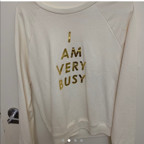vintage cream crewneck with gold lettering - Picture 2 of 4